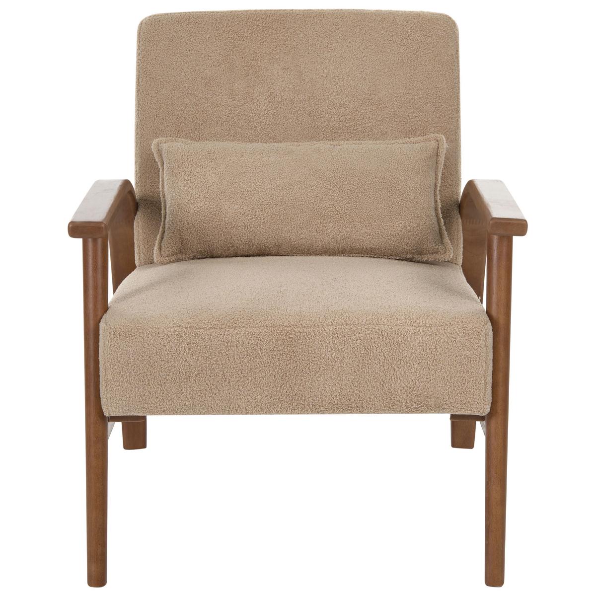 SESSEL Bouclé Sandbeige Skara - Sandfarben/Beige, Textil (70/83/88cm) - Beliani