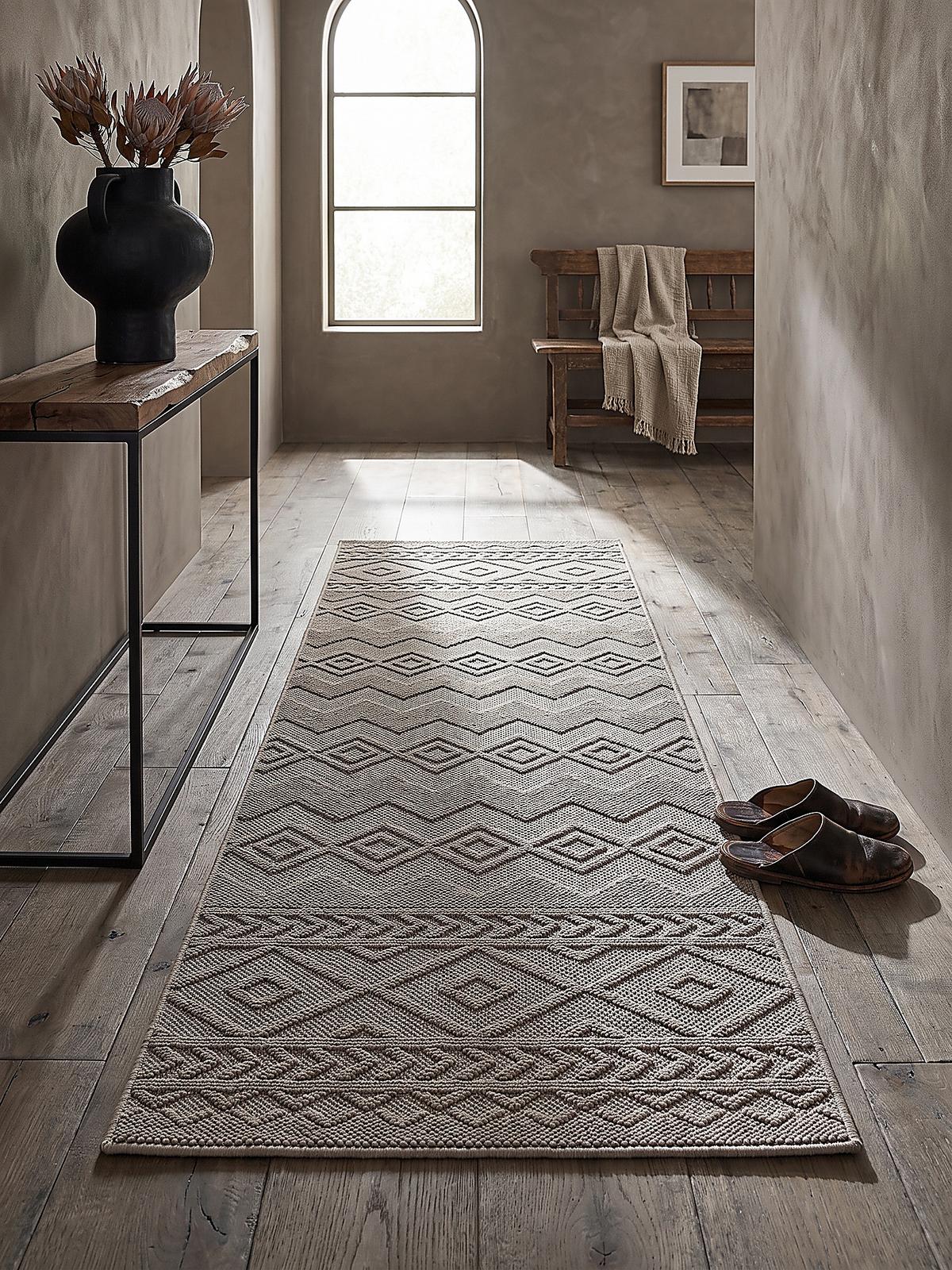 TEPPICHLÄUFER Berber STURA Polypropylen Beige 80 x 150 cm - Beige, Textil (80/150cm) - KADIMA DESIGN