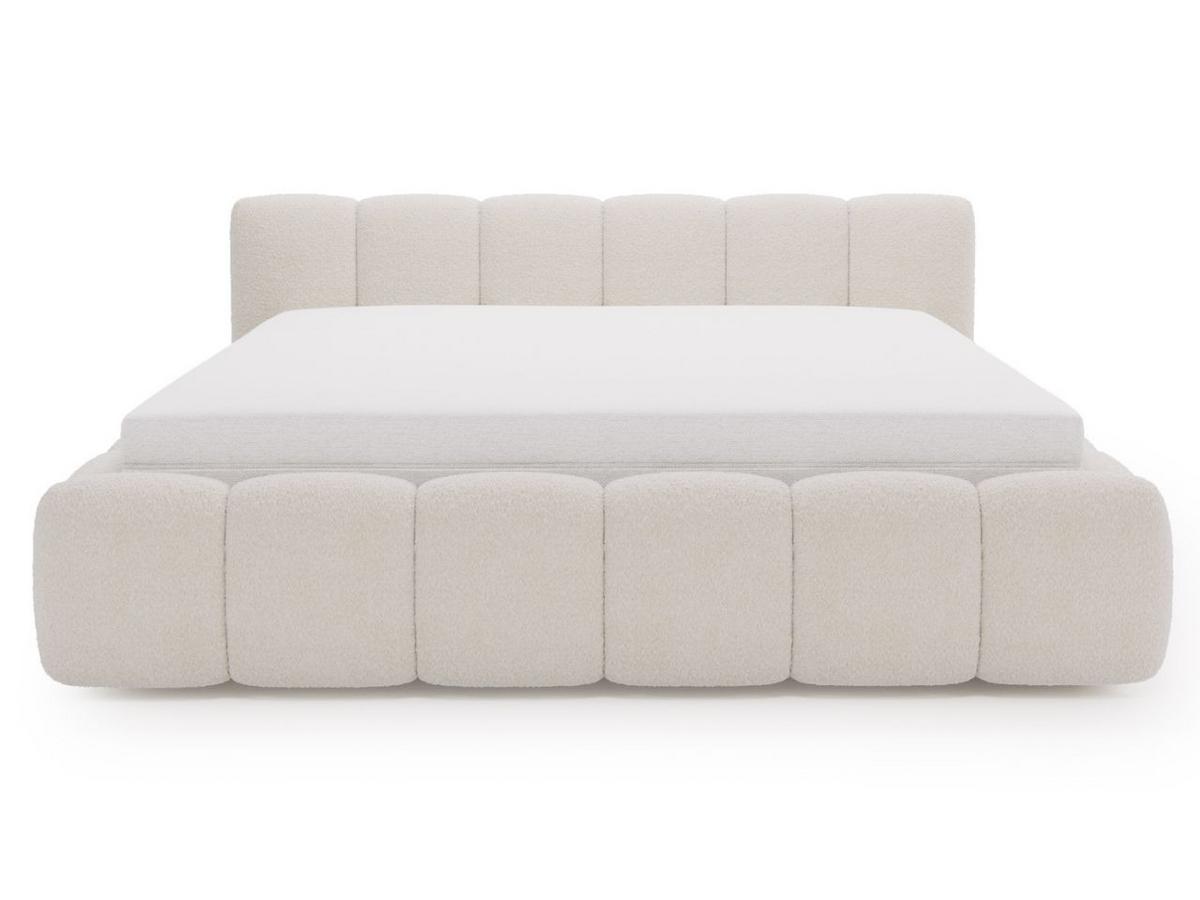 POLSTERBETT Cloud Low 160x200 Bouclé-Stoff Beige - Beige, Textil (160/200cm) - Graingold