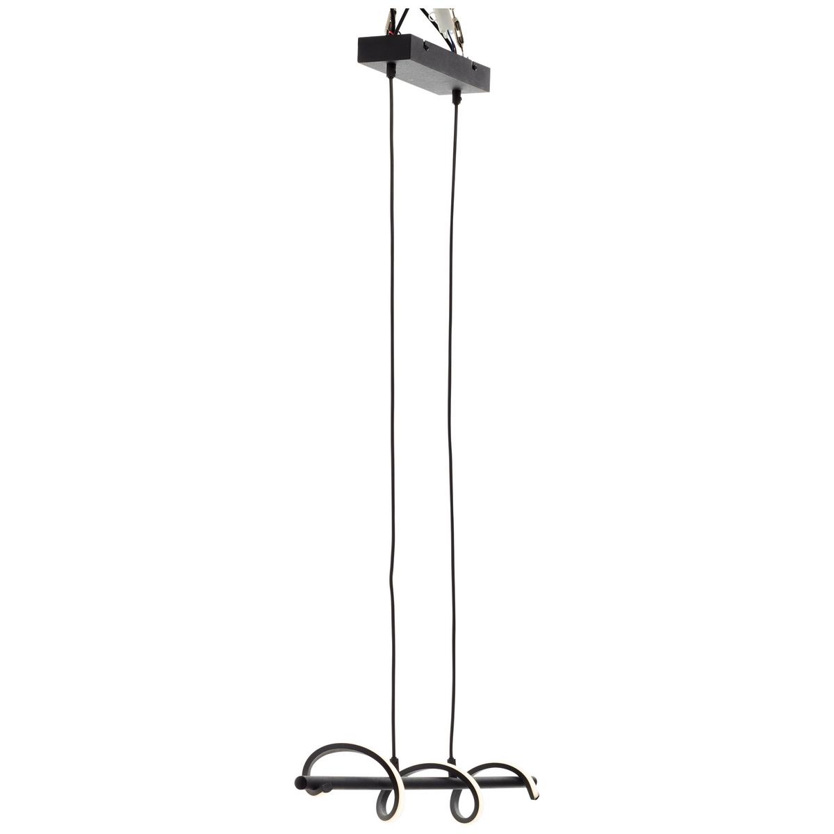PENDELLEUCHTE Eunice G99271/76 - Schwarz, Metall (9.7/80/150cm) - Brilliant