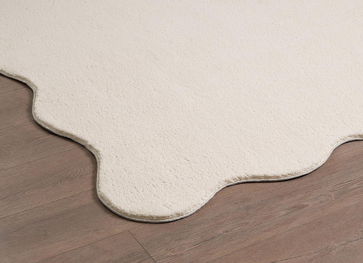 HOCHFLORTEPPICH Antirutsch Uni TIRSO Polyester Beige 140 x 200 cm - Beige, Textil (140/200cm) - KADIMA DESIGN