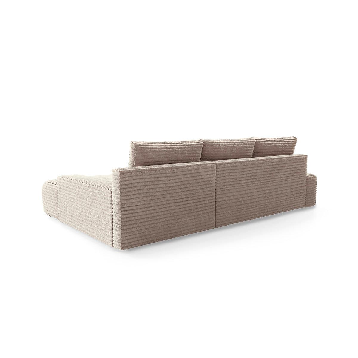 ECKSOFA Ivana 3 Sitzplätze Taupe - Taupe, Holz (265/172cm) - Petits-meubles