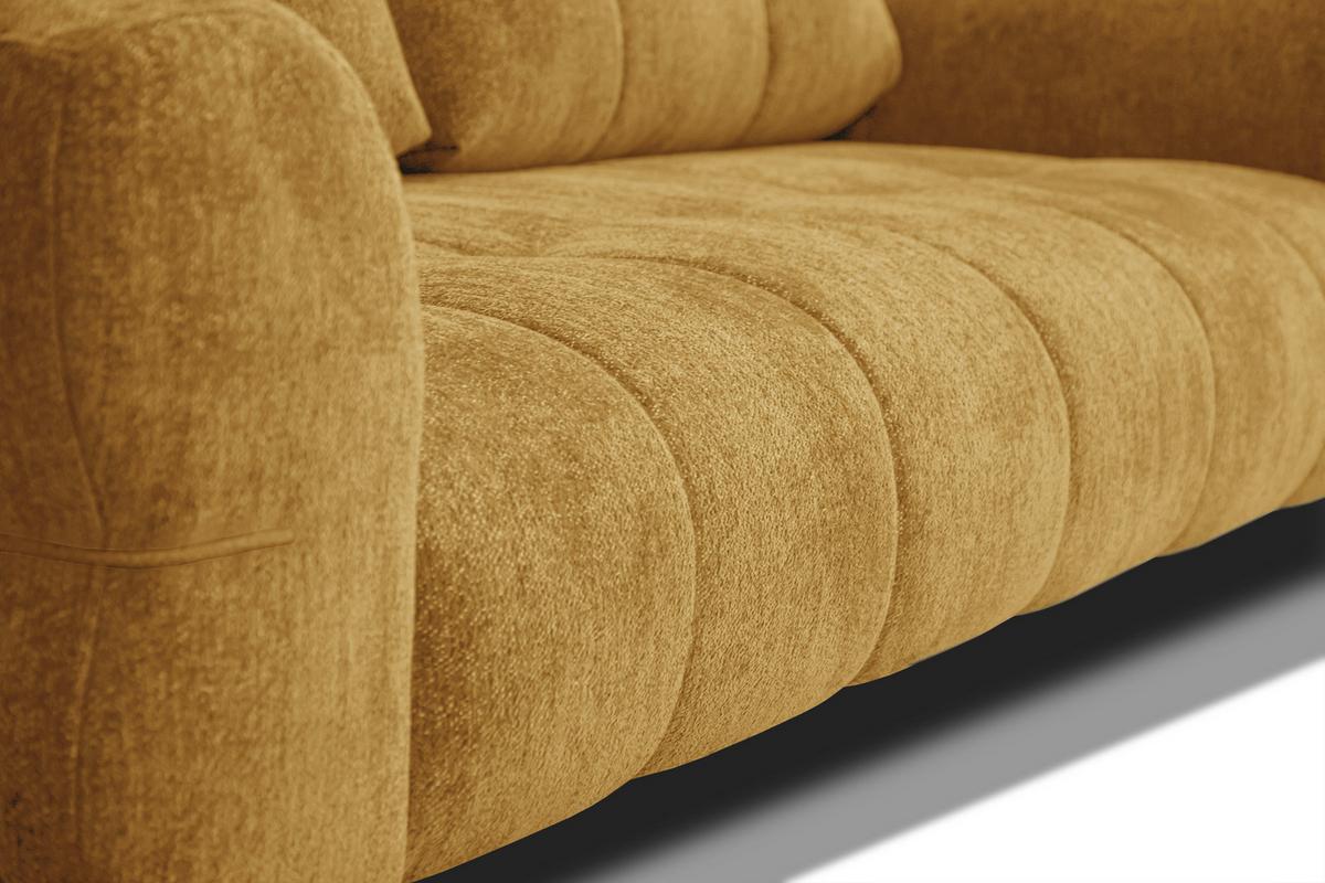 SOFA SALVINI 3-Sitzer, gelb - Gelb, Holz/Textil (237/88/99cm) - Wozimo