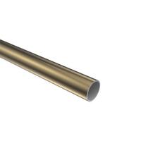 RUNDROHR 200 cm, 16 mm Ø Messing Antik - Bronzefarben, Metall (200cm) - INTERDECO