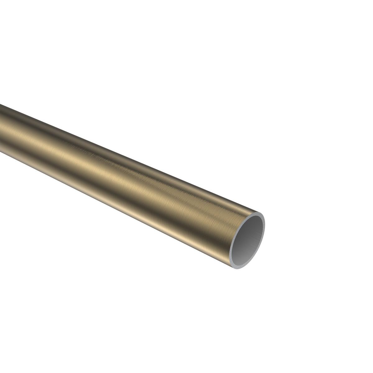 GARDINENSTANGE Olymp Matteo 100 cm, 2-läufig, 16 mm Ø Messing Antik - Messingfarben/Bronzefarben, Metall (100cm) - INTERDECO