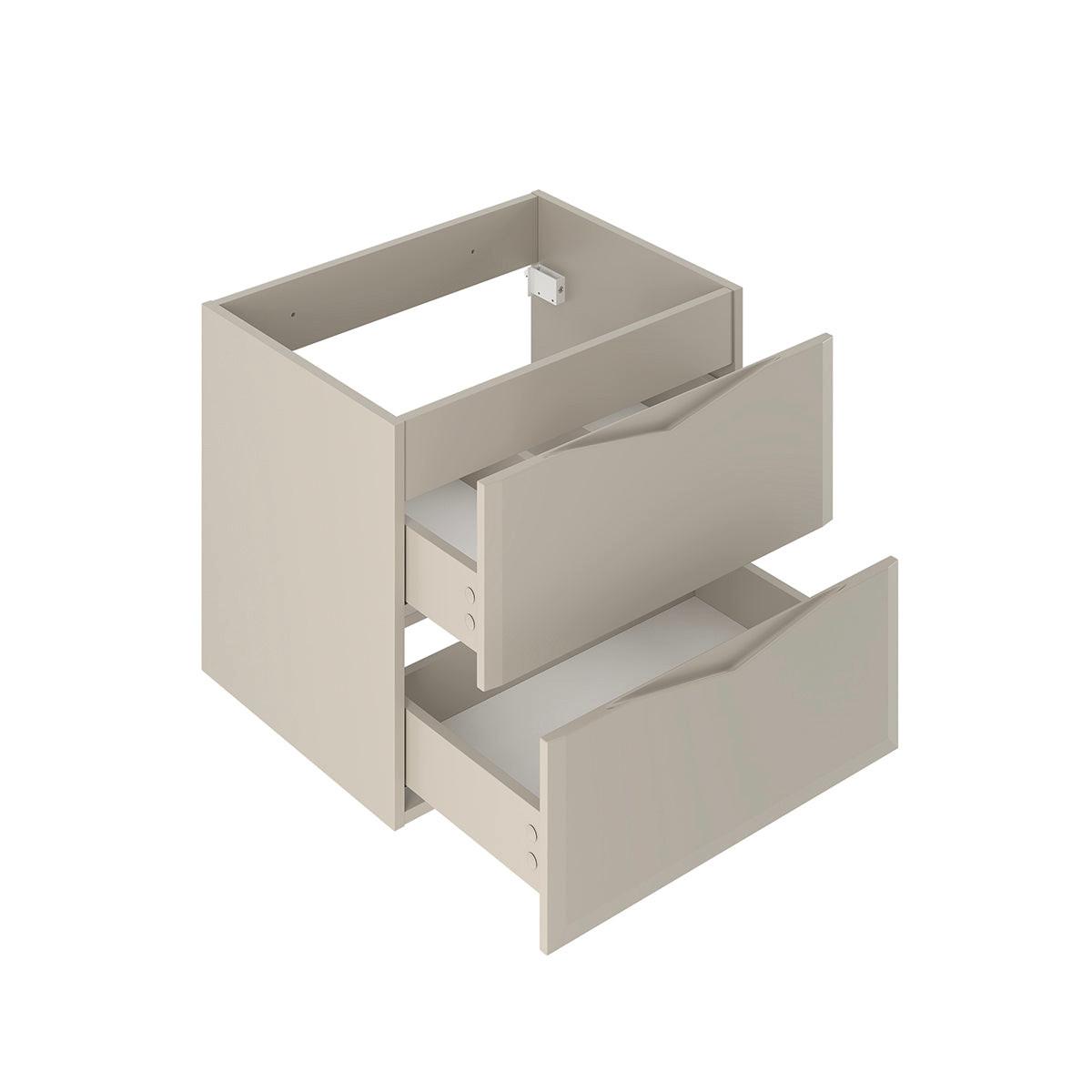 WASCHTISCHUNTERSCHRANK 120cm Ellie Kaschmir - Beige, Holzwerkstoff (120/50/45.8cm) - Petits-meubles