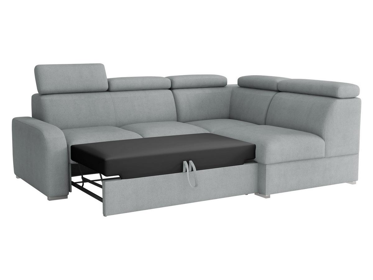 ECKSOFA Oslo 2rRLXp, Seite: Links LXP+R+2R - Silberfarben/Naturfarben, Holz/Textil (250/200cm) - MIRJAN24