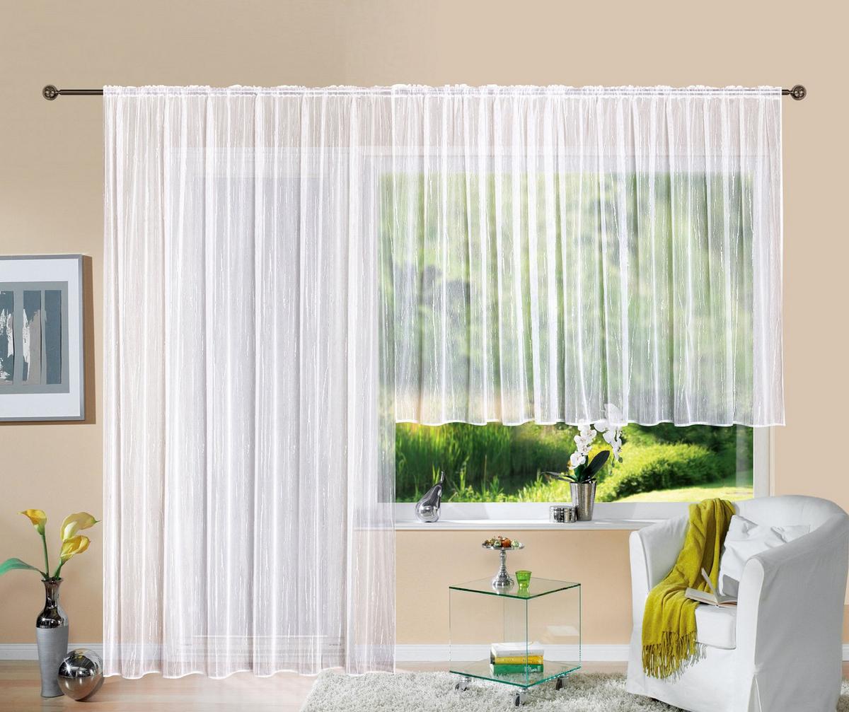 VORHANG »Isabella« HxB 225x300 cm Weiß - Weiß, Textil (300/225cm) - Gardinenbox