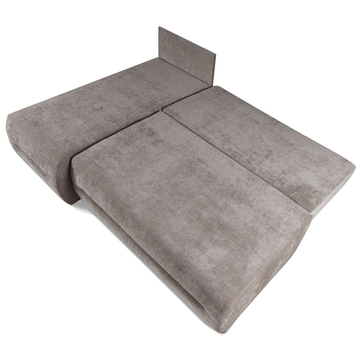 ECKSCHLAFSOFA Liana mit Schlaffunktion und Bettkasten, Links, Braun - Braun, Textil (206/154cm) - Beautysofa