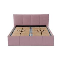 POLSTERBETT Dalas Rose 160 x 200 x 40 cm Stauraum Mit hochwertiger Matratze H3 (bis 120 kg) und Lattenrost - Rosa, Holz (160/200cm) - Halmon Schlafkomfort Betten 