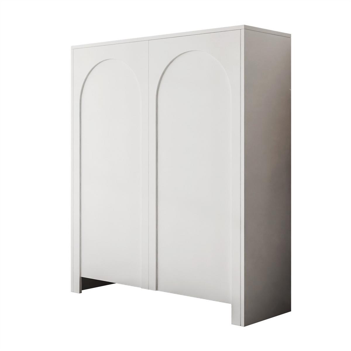 HIGHBOARD ARIADNA weiß - Weiß, Holzwerkstoff (104/119/35cm)