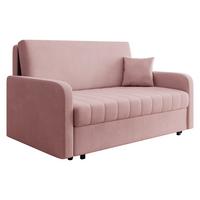 SCHLAFSOFA Viva Silk IV - Schwarz/Rosa, Holz/Textil (172/85/98cm) - MIRJAN24