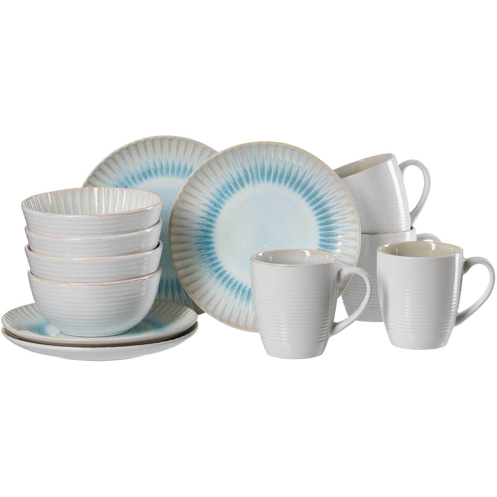 FRÜHSTÜCKS-SET Mira beige 12-tlg. - Beige, Keramik (18/24/39cm) - Ritzenhoff Breker