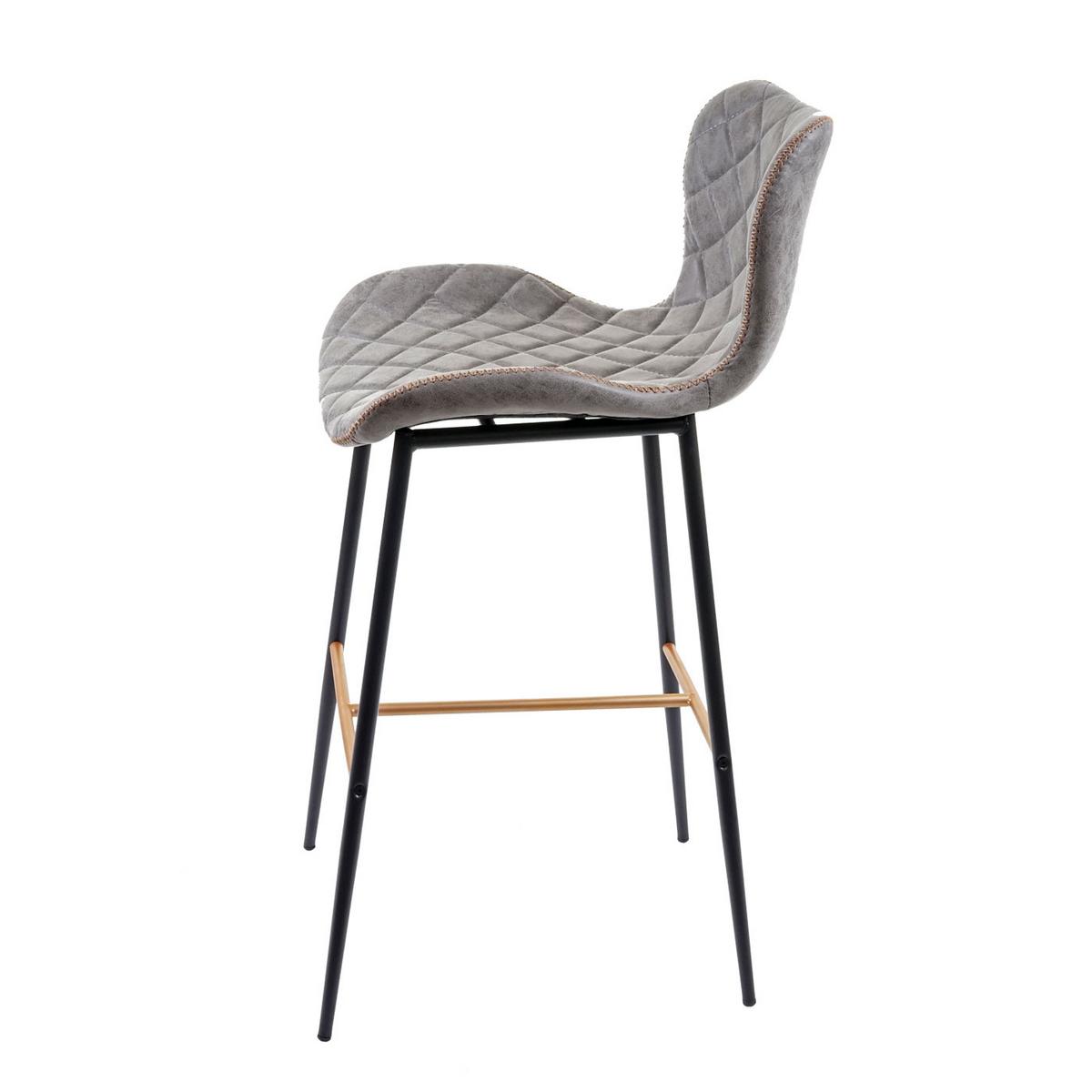 BARHOCKER Grau 2er-Set - Grau, Textil (48/100/57cm) - MCW