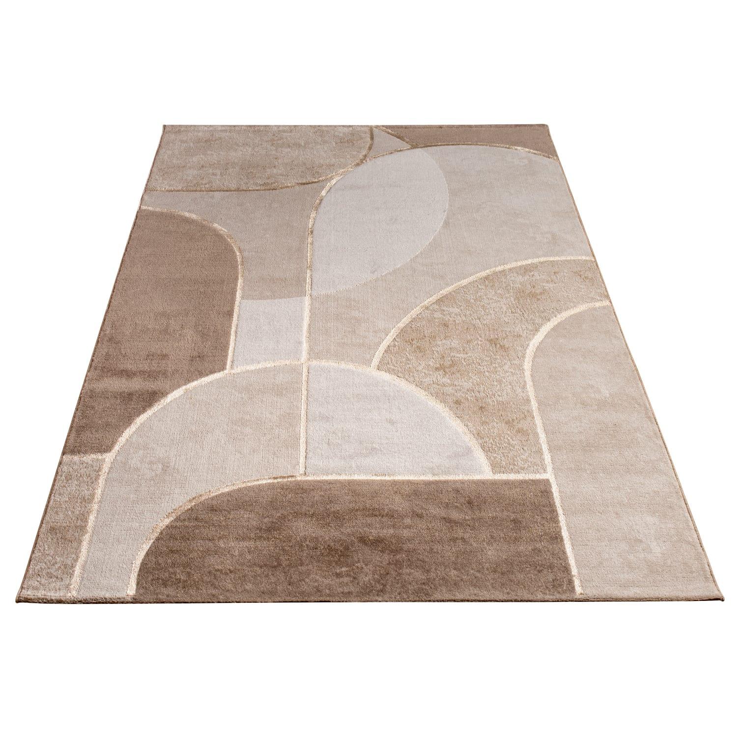 KURZFLORTEPPICH, abstrakt, aus Polypropylen, Florhöhe 11 mm, Beige, 200 x 290 cm - Beige, Textil (200/290cm) - KADIMA DESIGN