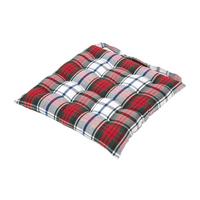 STUHLKISSEN Macduff Schottenkaro 40/40/5 cm - Rot, Textil (40/40/5cm) - Homescapes