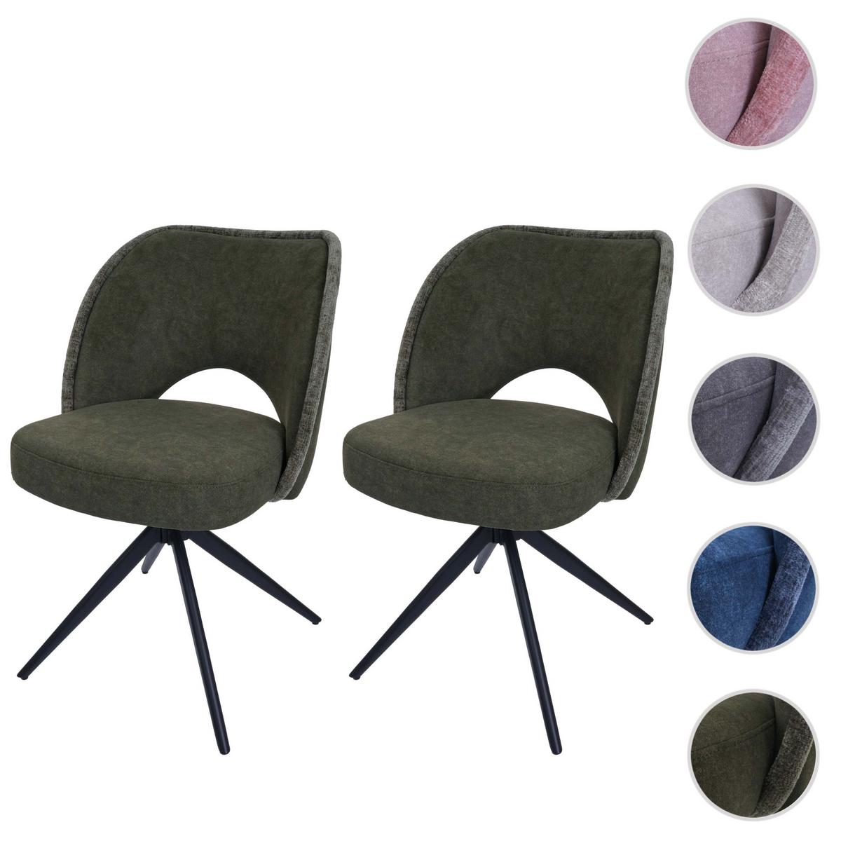 ESSZIMMERSTUHL Grün 2er-Set - Grün, Textil (54/84/60cm) - MCW