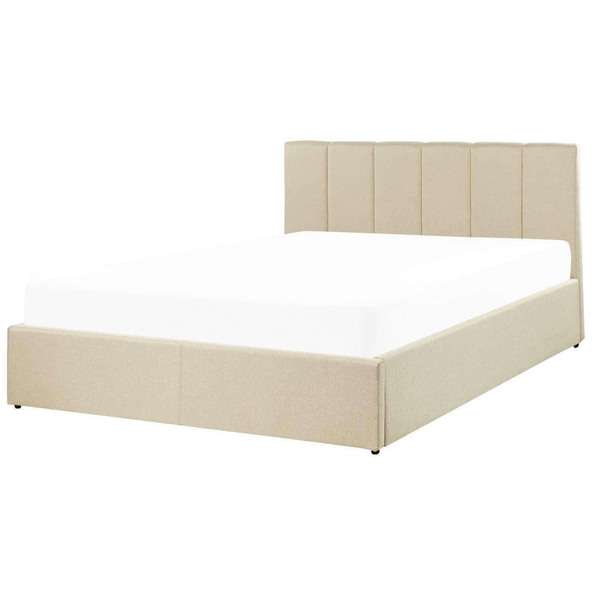 POLSTERBETT 140/200cm Beige Dreux - Beige, Textil (140/200cm) - Beliani