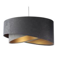 HÄNGELEUCHTE Grau 50/23 cm - Grau, Kunststoff (50/1/23cm) - ONZENO