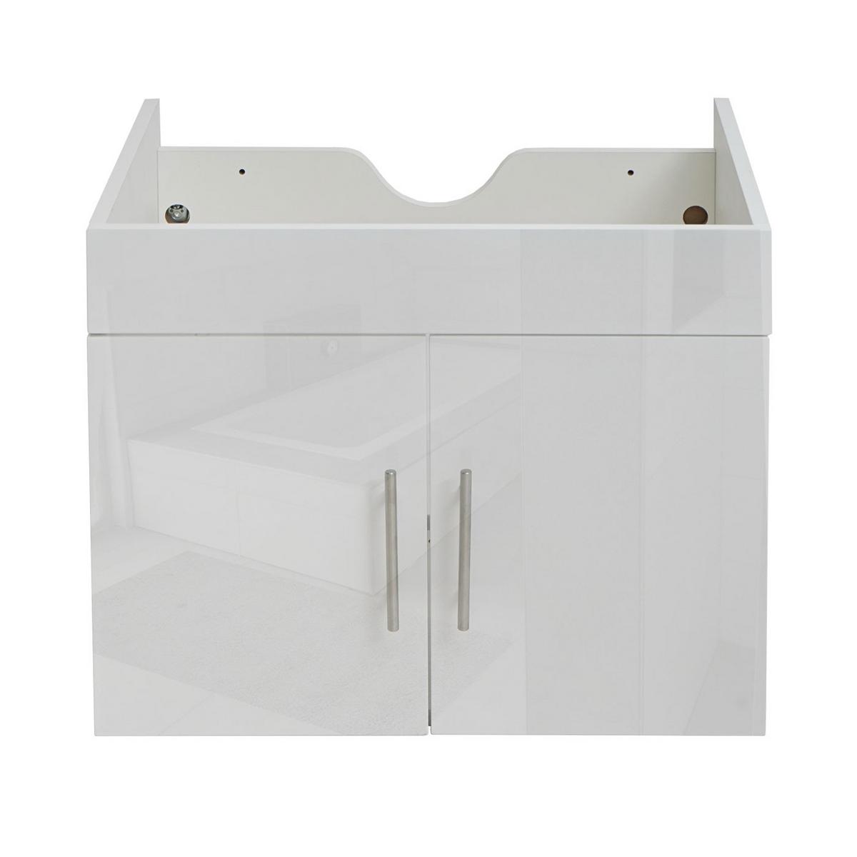 WASCHBECKENUNTERSCHRANK Weiß - Weiß, Holzwerkstoff (59/48/46cm) - MCW