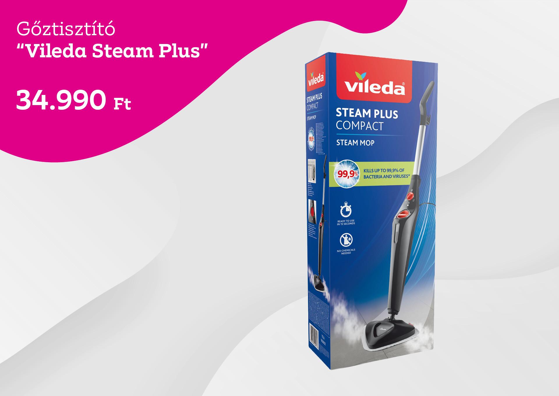 VILEDA STEAM PLUS Gőztisztító 34990 forint