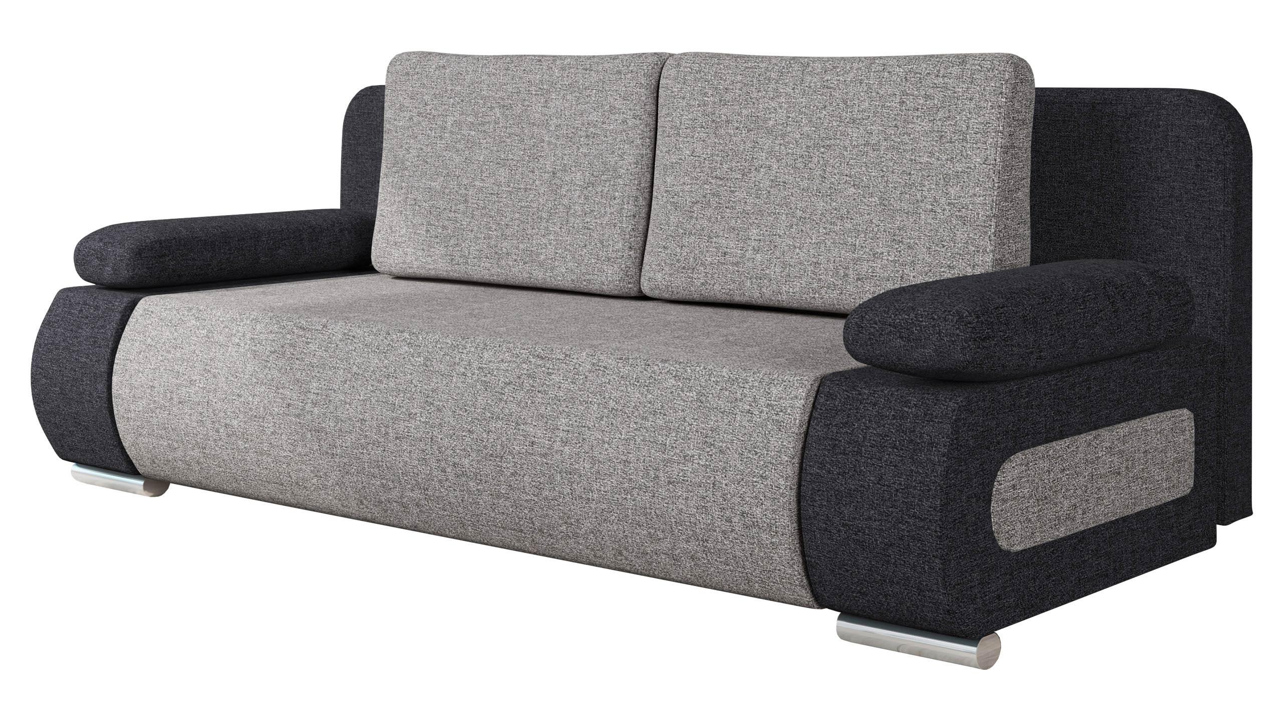 SCHLAFSOFA Emma - Grau, Holz/Kunststoff (200/77/92cm) - MIRJAN24