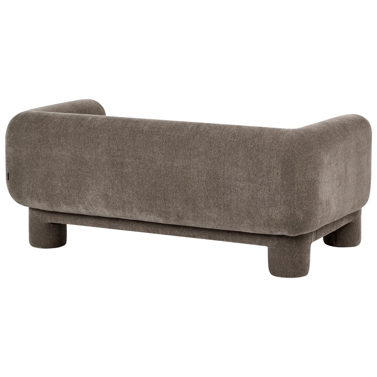 3-SITZER-SOFA Stoff Braun Hogbo - Braun, Textil (180/73/93cm) - Beliani