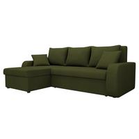 ECKSOFA Kris Lux - Schwarz/Grün, Holz/Kunststoff (238/147cm) - MIRJAN24