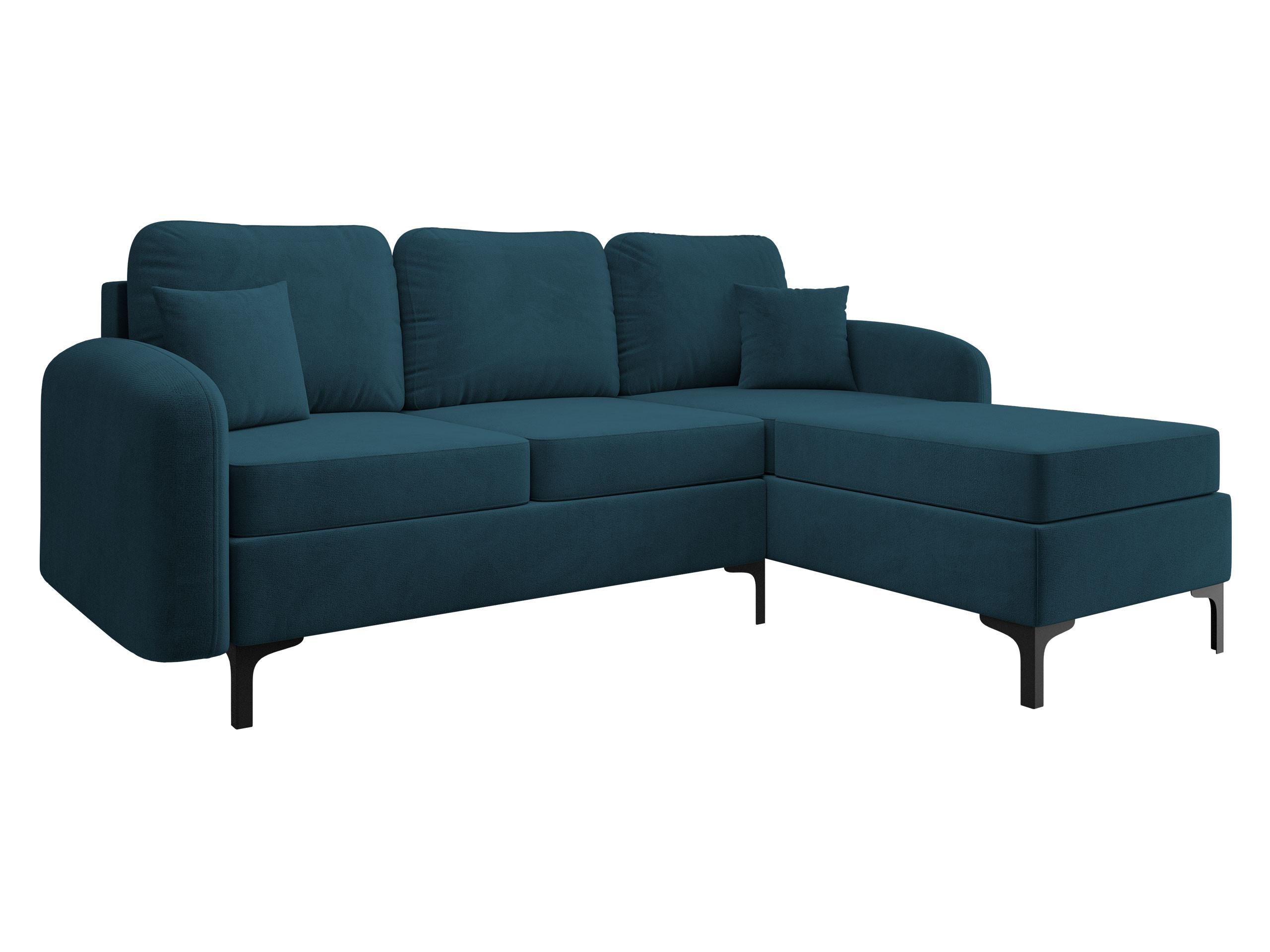 ECKSOFA Venice, Seite: Rechts - Schwarz/Naturfarben, Holz/Textil (225/172cm) - MIRJAN24