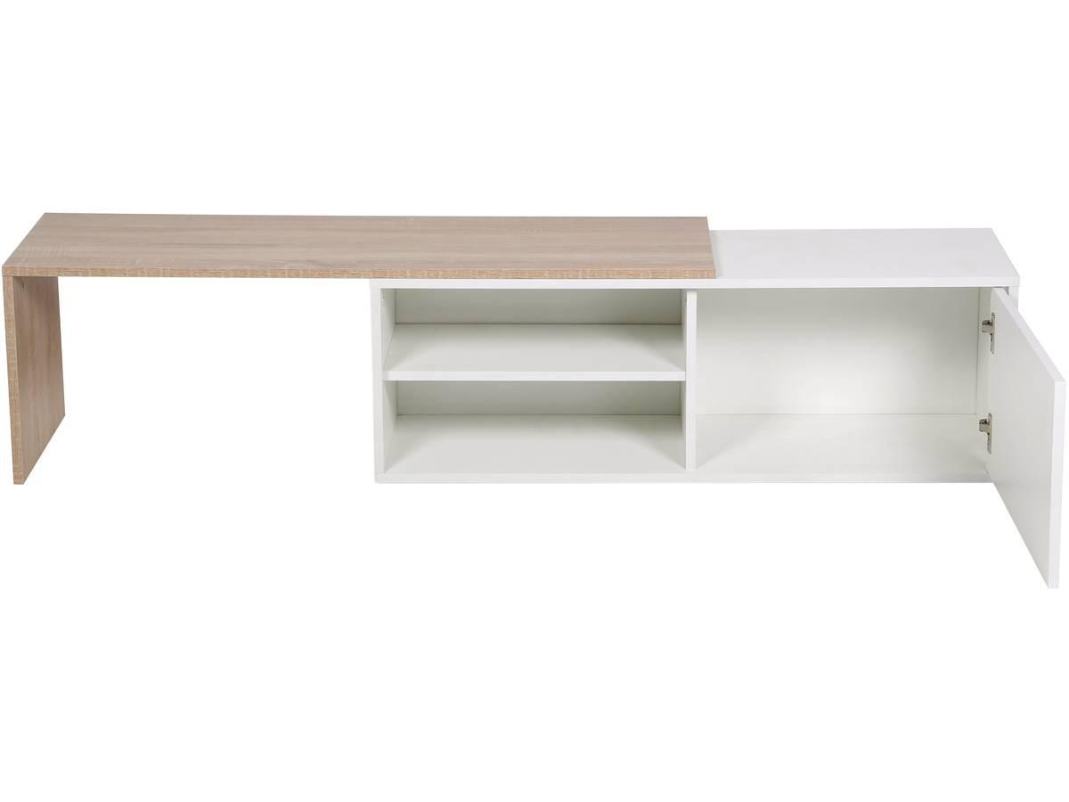 COUCHTISCH melinda weiss - Weiß, Holz (209/32/36cm) - Habitat Garten