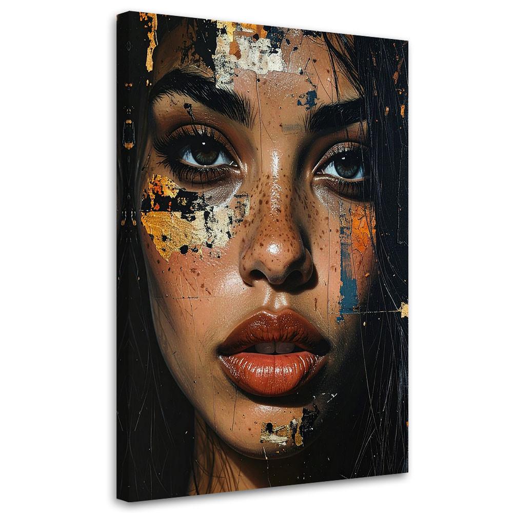 LEINWANDBILD Menschen & Charaktere 40x60cm - Schwarz, Textil (40/60cm) - Feeby