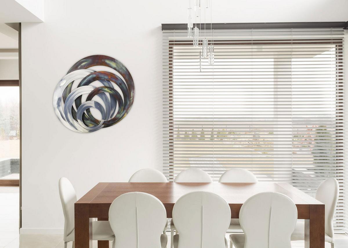 WANDDEKO Braun 86/76 cm - Braun, Metall (4.6/76/5cm) - KUNSTLOFT