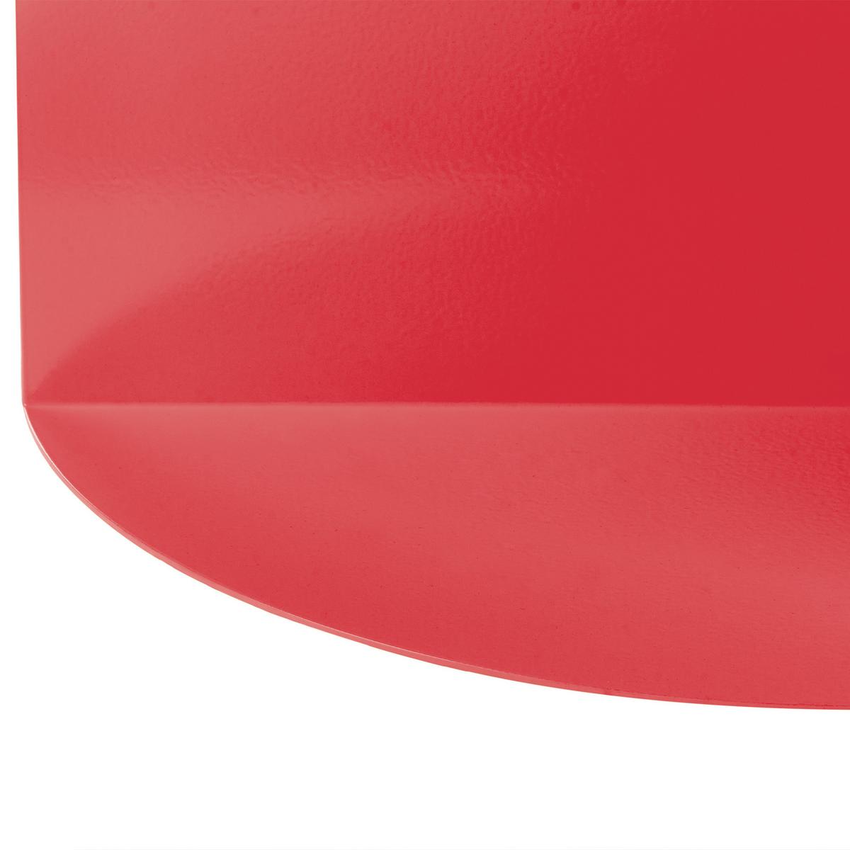 BEISTELLTISCH Metall Rot Taggart - Rot, Metall (40/40/45cm) - Beliani