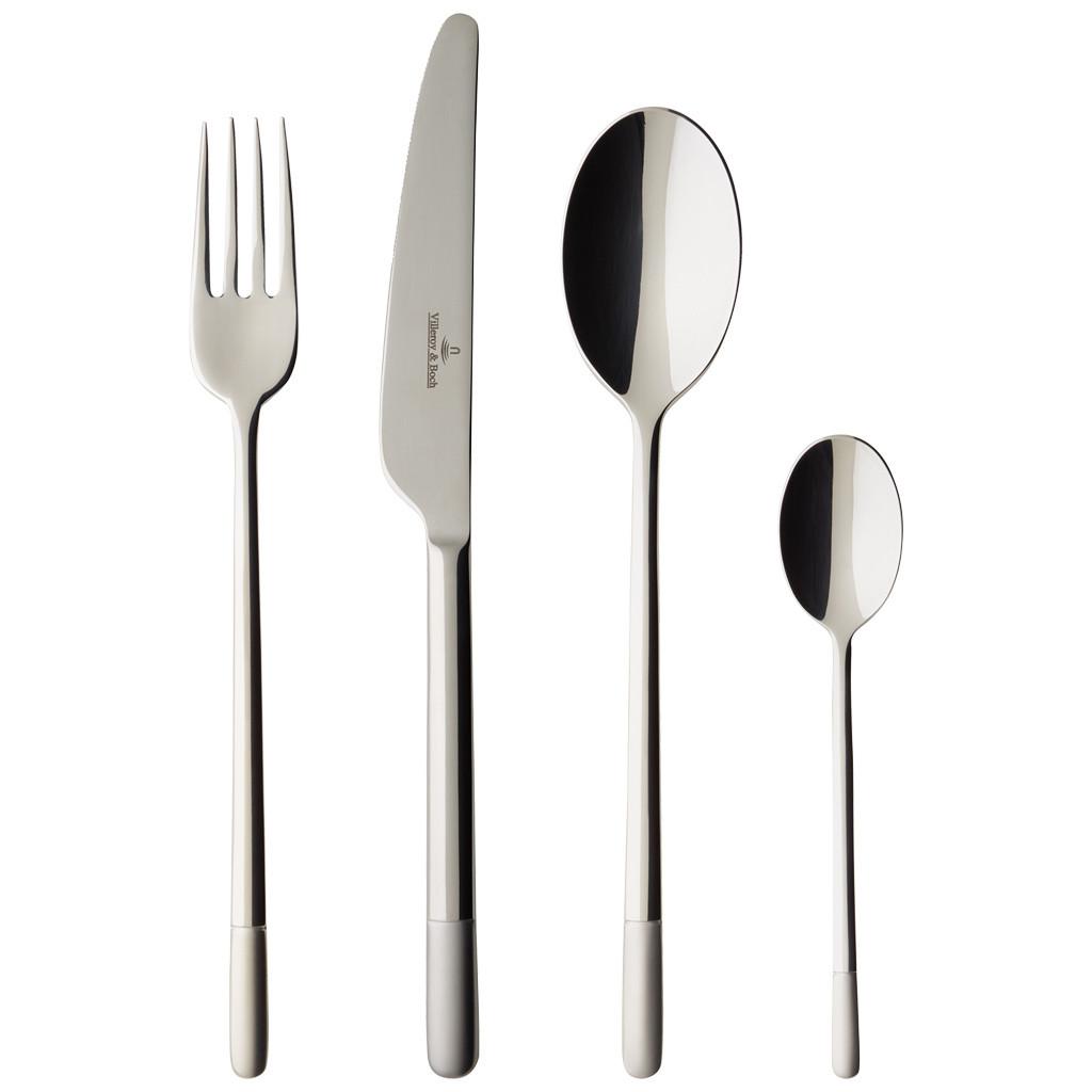 TAFELBESTECK Ella silber 24-tlg. - Silberfarben, Metall - Villeroy & Boch