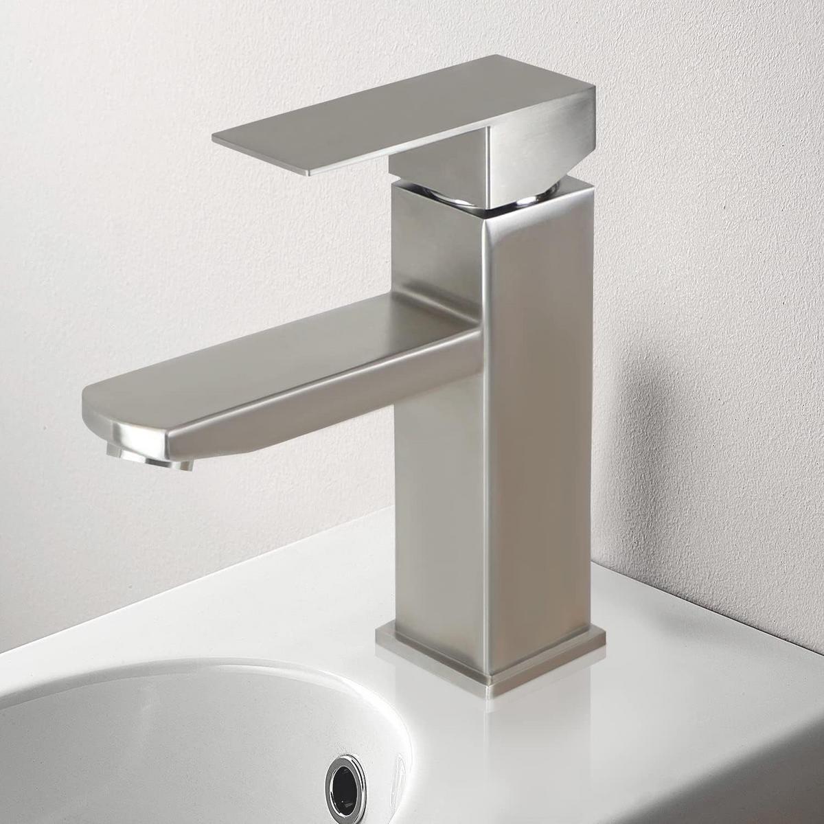 WASCHTISCHARMATUR NORMAN 12/5/18 cm - Silberfarben, Metall (5/18/12cm) - Nettlife
