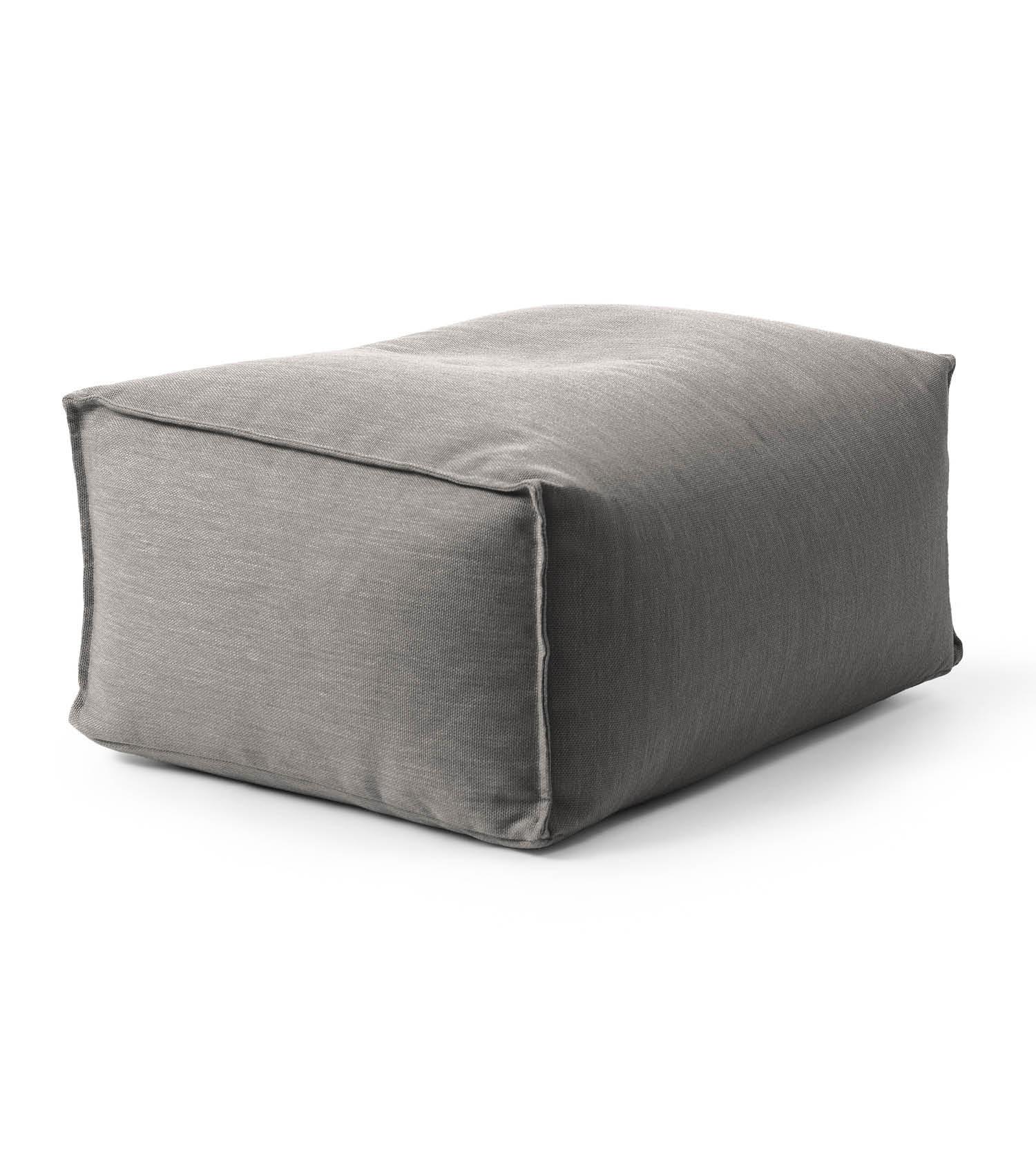 OUTDOOR POUF Der Ruhestifter - Dunkelgrau, Textil (60/35/50cm) - Mokebo