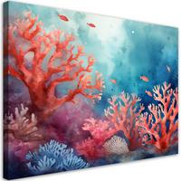 KUNSTDRUCK Blau 100/70 cm - Blau, Textil (100/70cm) - KUNSTLOFT