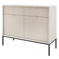 SIDEBOARD STELLARE 104/83/39cm mit 2 Schubladen 2 Türen Kaschmir - Kaschmir/Goldfarben, Holzwerkstoff (104/83/39cm) - MASSENO