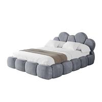 POLSTERBETT mit Bettkasten und Lattenrost, Bett mit Matratze H3/H4 - LANA 180x200 Grau - Grau, Holzwerkstoff/Textil (180/200cm) - ALTDECOR