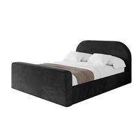POLSTERBETT mit Bettkasten, Fußteil und Lattenrost, Boxbett ohne Matratze - TIVON-Z 180x200 Schwarz - Schwarz, Holzwerkstoff/Textil (180/200cm) - ALTDECOR