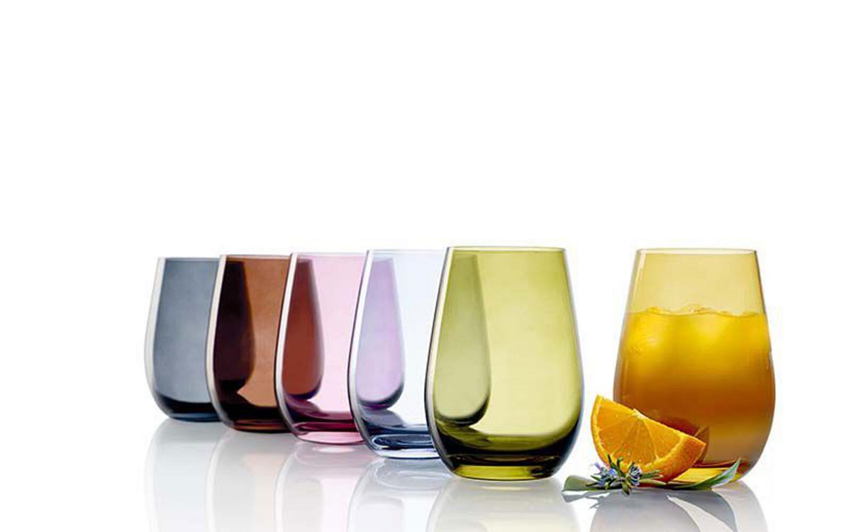 BECHER Elements Oliv 465 ml 6er Set - Olivgrün, Glas (0.465L) - Stölzle Lausitz