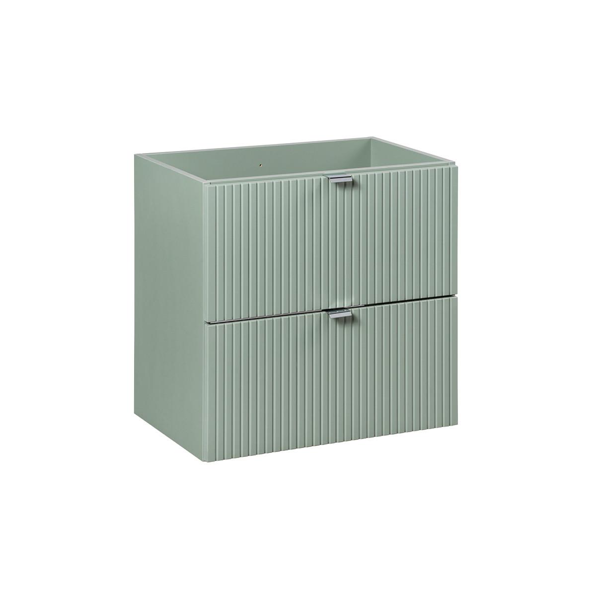 WASCHTISCHUNTERSCHRANK 60cm Jade Grün - Grün, Holzwerkstoff (60/57/40cm) - Petits-meubles