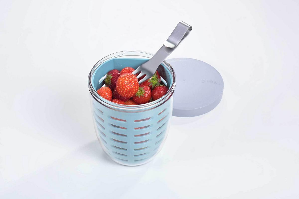 FRUITPOT Ellipse Nordic Green 600 ml - Grün, Kunststoff (10.7/12.7/10.7cm) - Mepal