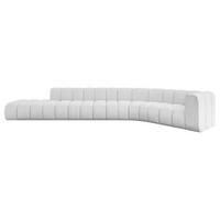 ECKSOFA modulares Sofa Tilmo-L2 - 490x194x70 cm Weiß - Weiß, Holzwerkstoff/Textil (490/194cm) - ALTDECOR