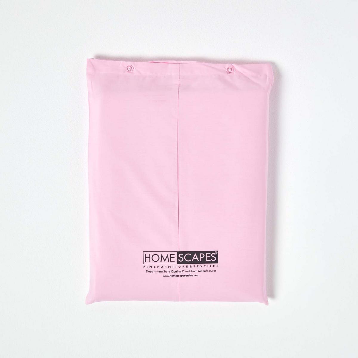 BETTLAKEN ohne Gummizug, Ägyptische Baumwolle, Fadendichte 200 - Rosa, Textil (275/275cm) - Homescapes