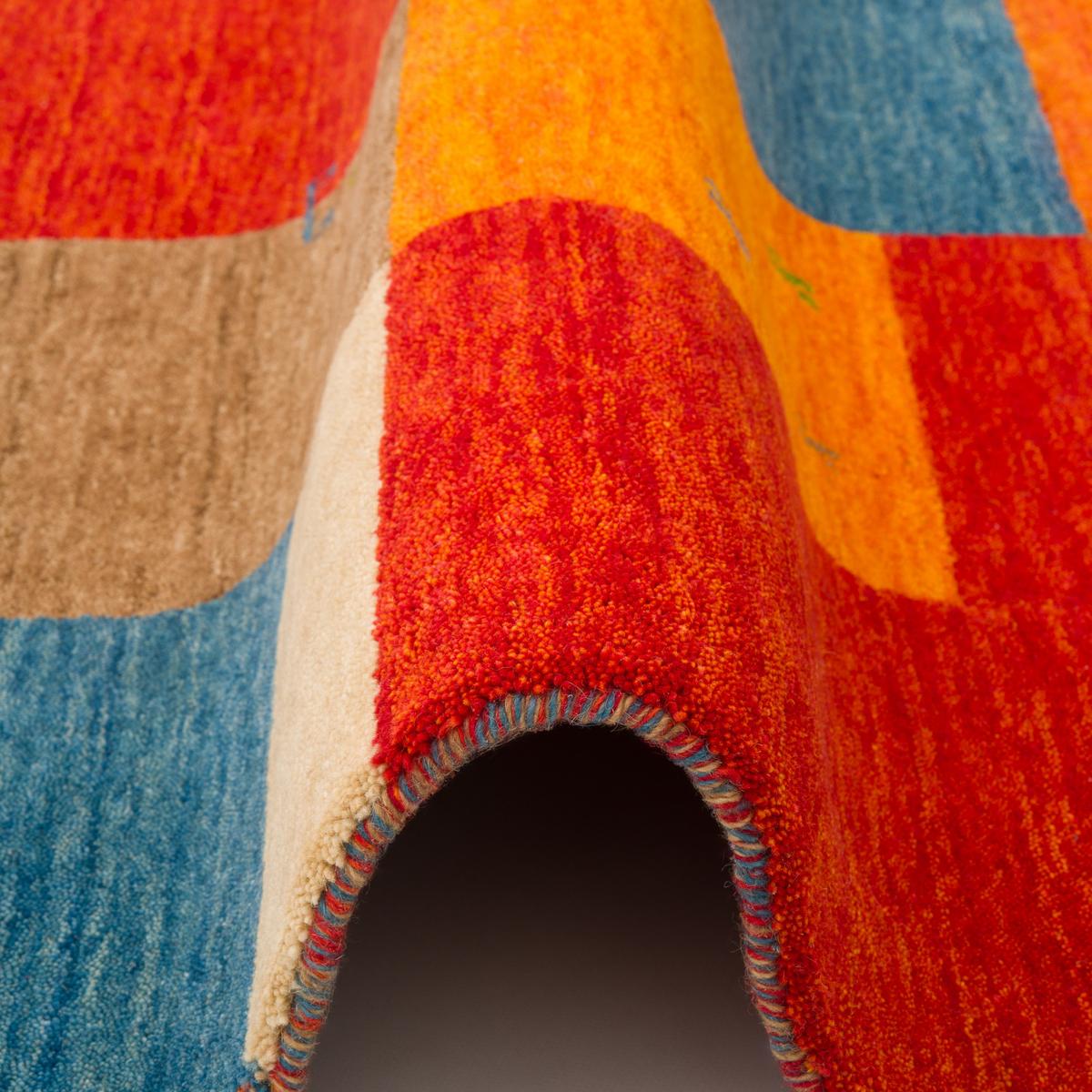 NATUR WOLLE TEPPICH GABBEH ESTA - Türkis, Textil (160/230cm) - Pergamon