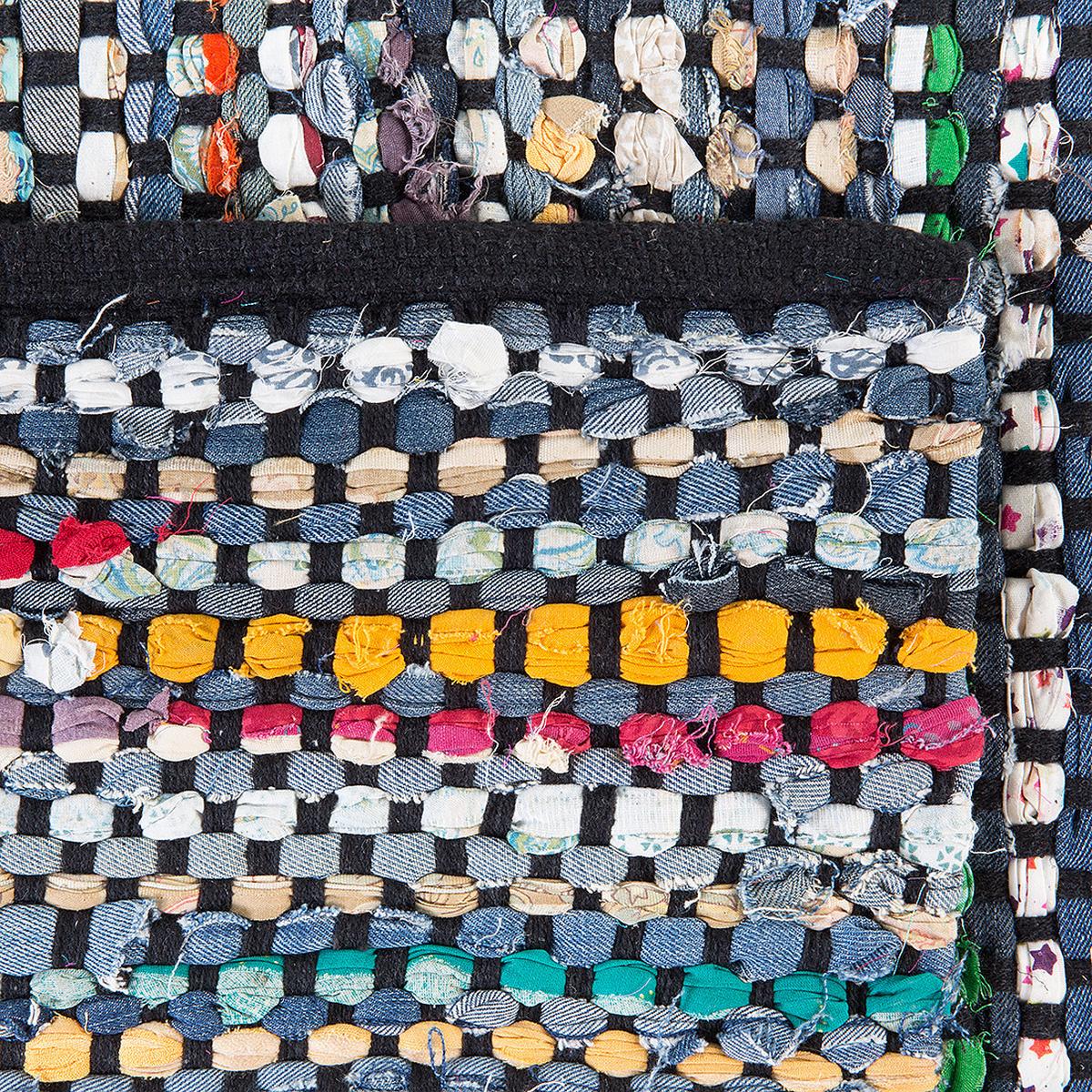 TEPPICH geflochten Alanya 200/140 cm - Multicolor, Textil (140/200cm) - Beliani