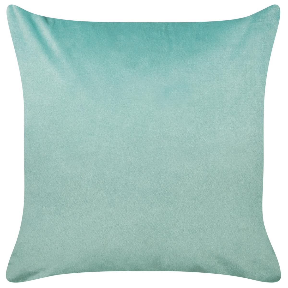 DEKOKISSEN 2er-Set Blaugrün 45/45 cm Solidago - Grün, Textil (45/45cm) - Beliani