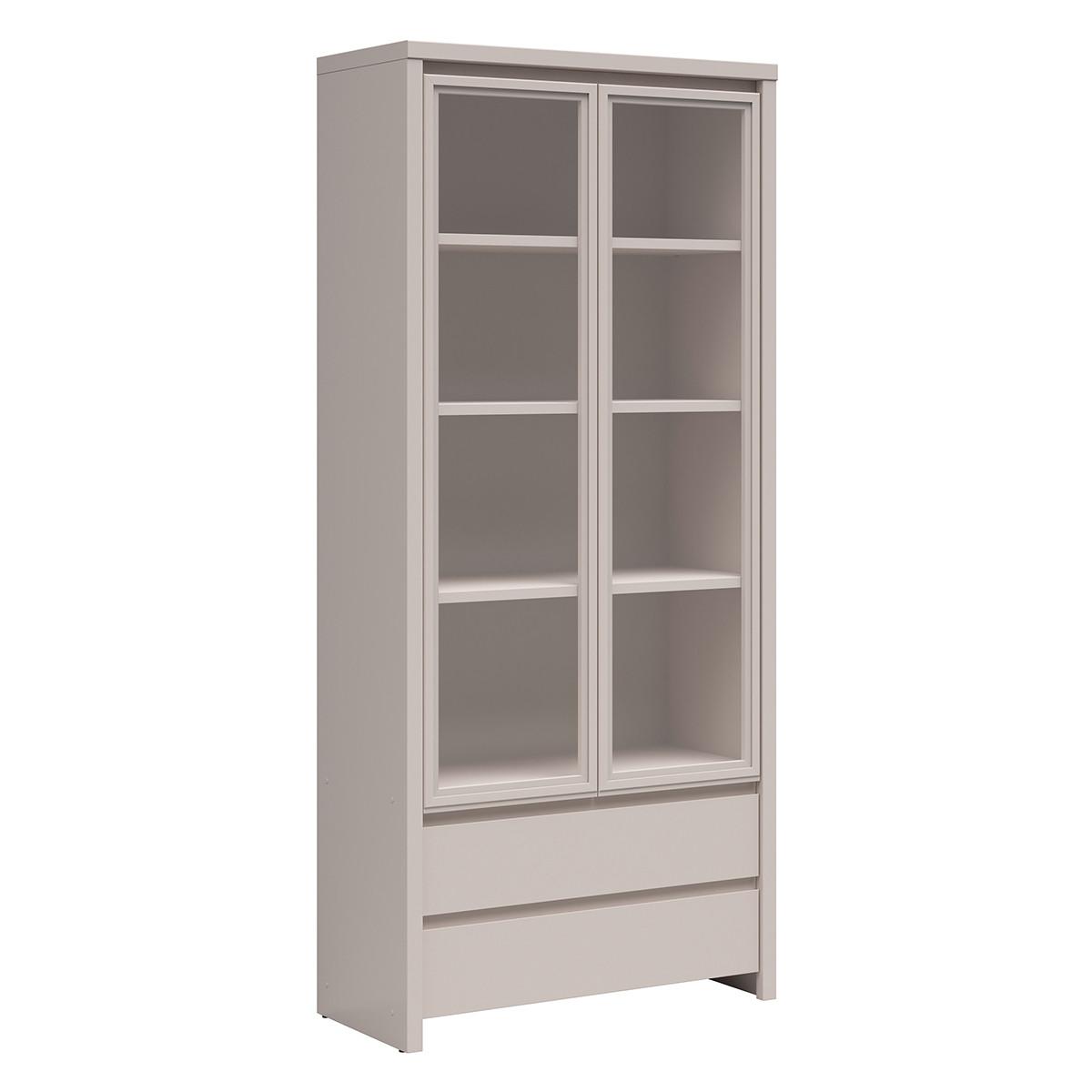 GESCHIRRSCHRANK Soren Kaschmir - Beige, Holzwerkstoff (90/200.5/40.5cm) - Petits-meubles