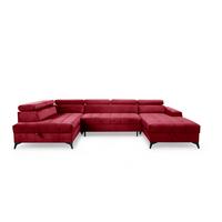 WOHNLANDSCHAFT Agnesa In Salvador - Rot, Holzwerkstoff/Textil (345/95/200cm) - Fun Möbel